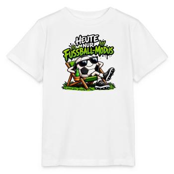 Heute nur Fußball-Modus - Stanley/Stella Kinder T-Shirt MINI CREATOR  - Weiß - Vorne - Maike (125cm)