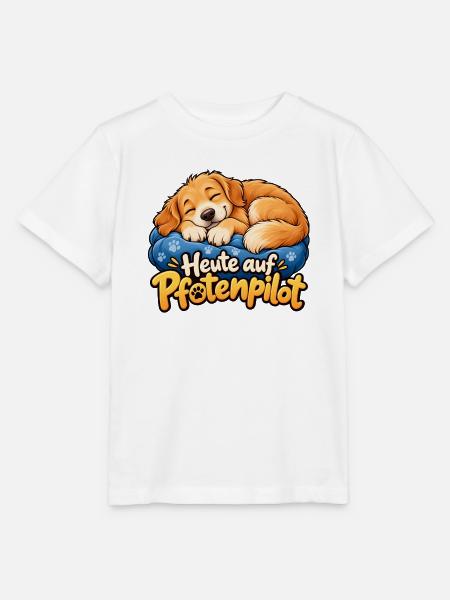 Heute auf Pfotenpilot - Stanley/Stella Kinder T-Shirt MINI CREATOR  - Weiß