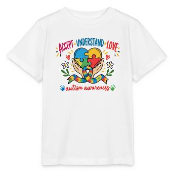 Autismus Bewusstsein Autism Awareness T-Shirt - Stanley/Stella Kinder T-Shirt MINI CREATOR  - Weiß - Vorne - Maike (125cm)