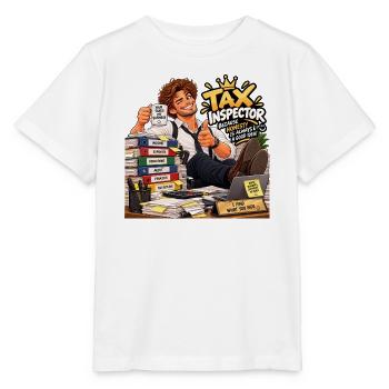 Steuerinspektor - Stanley/Stella Kinder T-Shirt MINI CREATOR  - Weiß - Vorne - Maike (125cm)