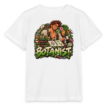 Pflanzenabenteurer-Botaniker - Stanley/Stella Kinder T-Shirt MINI CREATOR  - Weiß - Vorne - Maike (125cm)