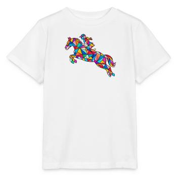 Reiten Pferd Reiterin - Stanley/Stella Kinder T-Shirt MINI CREATOR  - Weiß - Vorne - Maike (125cm)