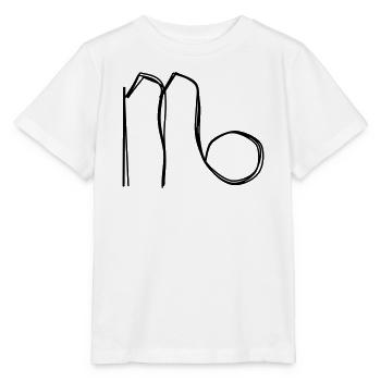 Sternzeichen Jungfrau handgezeichnet - Stanley/Stella Kinder T-Shirt MINI CREATOR  - Weiß - Vorne - Maike (125cm)