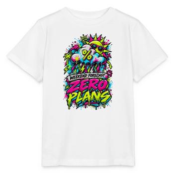 Zero Plans Weekend Graffiti - Stanley/Stella Kinder T-Shirt MINI CREATOR  - Weiß - Vorne - Maike (125cm)