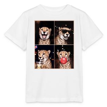 Geparde Gepard - Stanley/Stella Kinder T-Shirt MINI CREATOR  - Weiß - Vorne - Maike (125cm)