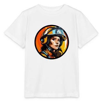 Feuerwehrfrau - Stanley/Stella Kinder T-Shirt MINI CREATOR  - Weiß - Vorne - Maike (125cm)