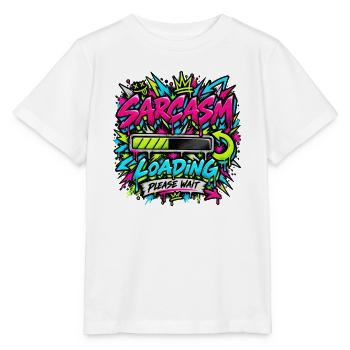 Sarcasm Loading Neon Graffiti - Stanley/Stella Kinder T-Shirt MINI CREATOR  - Weiß - Vorne - Maike (125cm)
