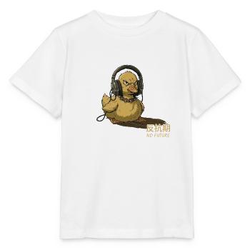 Punk-Ente mit Kopfhörern – No Future - Stanley/Stella Kinder T-Shirt MINI CREATOR  - Weiß - Vorne - Maike (125cm)