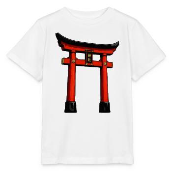 Roter Torii Türbogen Kunst - Stanley/Stella Kinder T-Shirt MINI CREATOR  - Weiß - Vorne - Maike (125cm)