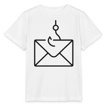 Fischerei-E-Mail-Phishing-Hotline-Symbol - Stanley/Stella Kinder T-Shirt MINI CREATOR  - Weiß - Vorne - Maike (125cm)