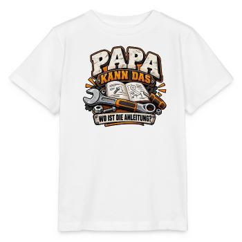 Papa kann das – Wo ist die Anleitung? - Stanley/Stella Kinder T-Shirt MINI CREATOR  - Weiß - Vorne - Maike (125cm)