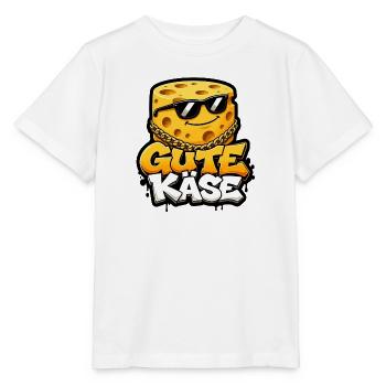 Gute Käse cooler Käse Laib mit Sonnenbrille Shirt - Stanley/Stella Kinder T-Shirt MINI CREATOR  - Weiß - Vorne - Maike (125cm)
