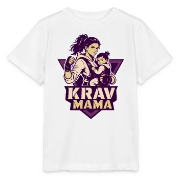 Krav Mama Kriegermama - Stanley/Stella Kinder T-Shirt MINI CREATOR  - Weiß - Vorne - Maike (125cm)