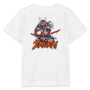 Zombie-Samurai mit blutigem Katana - Stanley/Stella Kinder T-Shirt MINI CREATOR  - Weiß - Vorne - Maike (125cm)