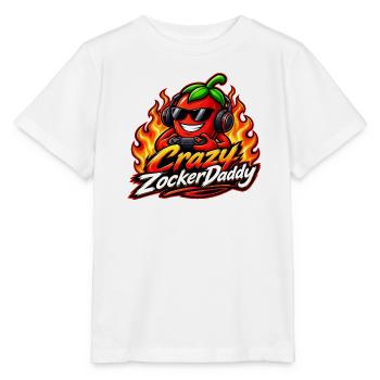 CrazyZockerDaddy - Stanley/Stella Kinder T-Shirt MINI CREATOR  - Weiß - Vorne - Maike (125cm)