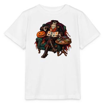 Halloween Tarotmeister im Samtstuhl - Stanley/Stella Kinder T-Shirt MINI CREATOR  - Weiß - Vorne - Maike (125cm)