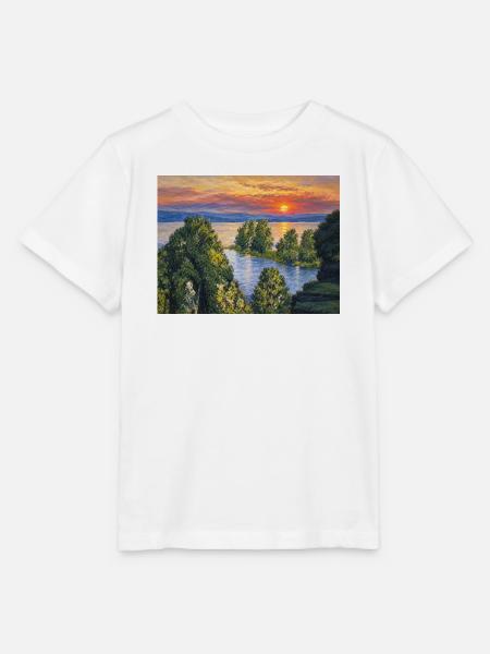 Sonnenuntergang - Stanley/Stella Kinder T-Shirt MINI CREATOR  - Weiß