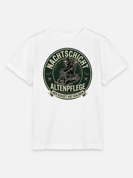 NachtSchicht Altenpflege Grim-Reaper - Stanley/Stella Kinder T-Shirt MINI CREATOR - Weiß