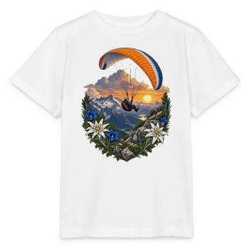 Gipfelflug im Blumenkreis - Stanley/Stella Kinder T-Shirt MINI CREATOR  - Weiß - Vorne - Maike (125cm)