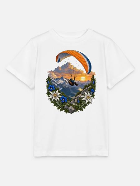 Gipfelflug im Blumenkreis - Stanley/Stella Kinder T-Shirt MINI CREATOR  - Weiß