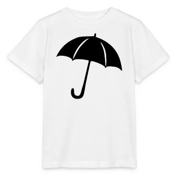 Regenschirm Regen Meteorologe Geschenk  - Stanley/Stella Kinder T-Shirt MINI CREATOR  - Weiß - Vorne - Maike (125cm)