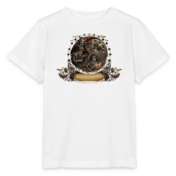 Unheimliches Halloween: Hexe, Vampir und Kind - Stanley/Stella Kinder T-Shirt MINI CREATOR  - Weiß - Vorne - Maike (125cm)