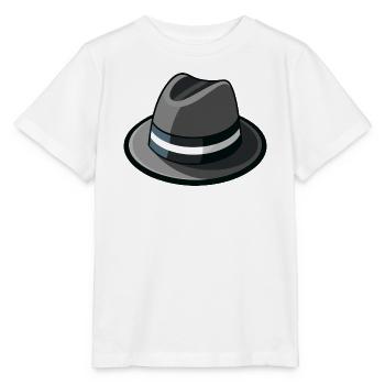 Gangster-Hut-Fedora - Stanley/Stella Kinder T-Shirt MINI CREATOR  - Weiß - Vorne - Maike (125cm)