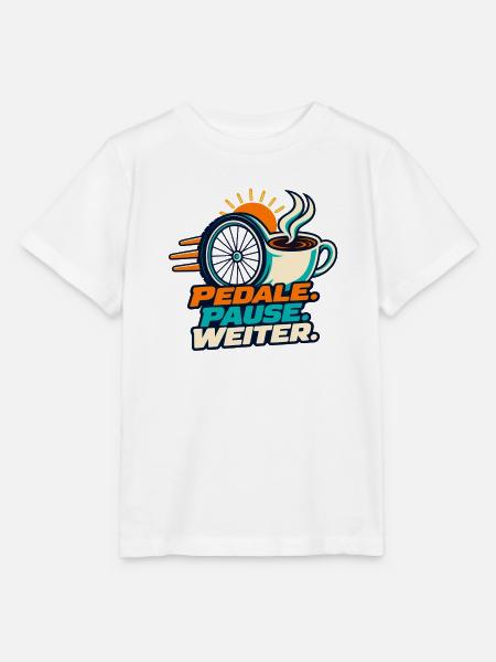 Radfahren – Pedale Pause weiter - Stanley/Stella Kinder T-Shirt MINI CREATOR - Weiß