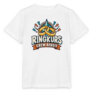 JGA Ringkurs – Crew bereit - Stanley/Stella Kinder T-Shirt MINI CREATOR  - Weiß - Vorne - Maike (125cm)