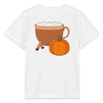 Cozy Spice Latte Bowl mit Kürbis und Zimt - Stanley/Stella Kinder T-Shirt MINI CREATOR  - Weiß - Vorne - Maike (125cm)