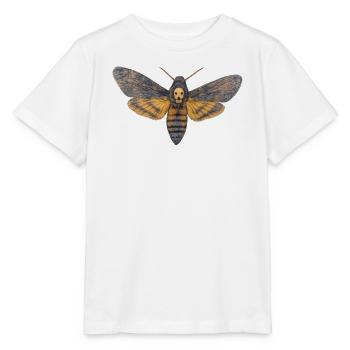 Sphinx-Schädel-Nacht-Schädel-Schmetterling - Stanley/Stella Kinder T-Shirt MINI CREATOR  - Weiß - Vorne - Maike (125cm)