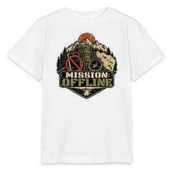 Mission: Offline – Outdoor-Auszeit - Stanley/Stella Kinder T-Shirt MINI CREATOR  - Weiß - Vorne - Maike (125cm)