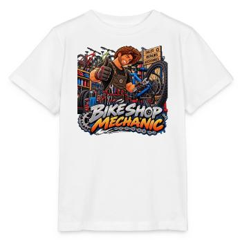 Fahrradwerkstatt-Mechaniker - Stanley/Stella Kinder T-Shirt MINI CREATOR  - Weiß - Vorne - Maike (125cm)