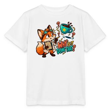 Warum macht er das? - Stanley/Stella Kinder T-Shirt MINI CREATOR  - Weiß - Vorne - Maike (125cm)