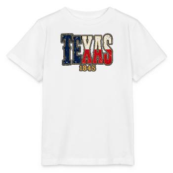 Texas 1845 Vintage Motiv - Stanley/Stella Kinder T-Shirt MINI CREATOR  - Weiß - Vorne - Maike (125cm)
