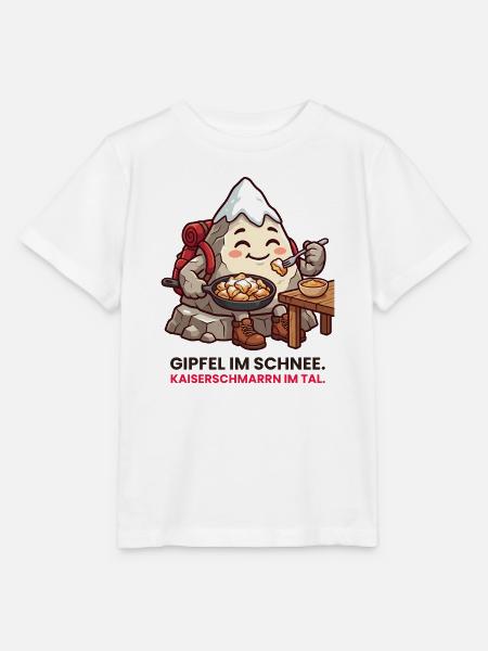 Berg Kaiserschmarrn Gipfel im Schnee - Stanley/Stella Kinder T-Shirt MINI CREATOR  - Weiß