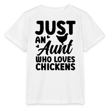 Huhn Tante Statement - Stanley/Stella Kinder T-Shirt MINI CREATOR  - Weiß - Vorne - Maike (125cm)