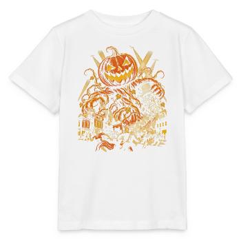 Der Riesenkürbis greift die Stadt an - Stanley/Stella Kinder T-Shirt MINI CREATOR  - Weiß - Vorne - Maike (125cm)