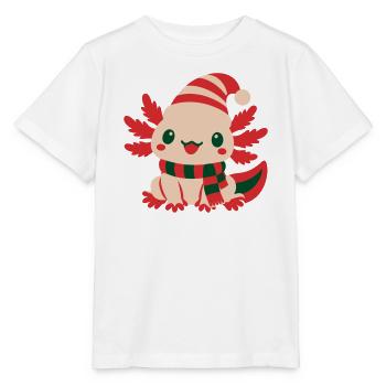 Axolotl Weihnachtsmuetze Icon - Stanley/Stella Kinder T-Shirt MINI CREATOR  - Weiß - Vorne - Maike (125cm)