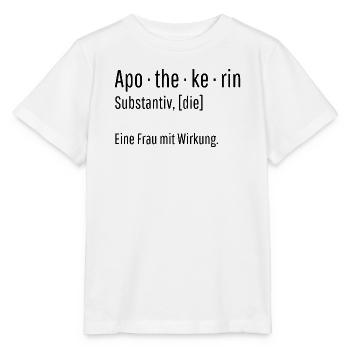 Apothekerin Substantiv Definition Geschenk - Stanley/Stella Kinder T-Shirt MINI CREATOR  - Weiß - Vorne - Maike (125cm)