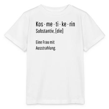 Kosmetikerin Substantiv Definition Geschenk - Stanley/Stella Kinder T-Shirt MINI CREATOR  - Weiß - Vorne - Maike (125cm)