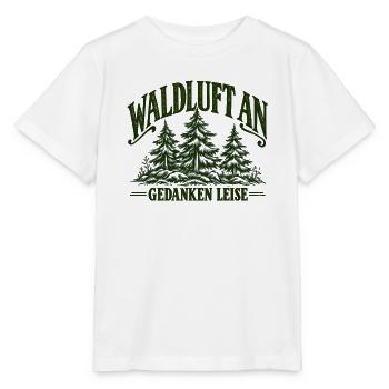 Waldluft an – Gedanken leise | Natur & Wandern - Stanley/Stella Kinder T-Shirt MINI CREATOR  - Weiß - Vorne - Maike (125cm)