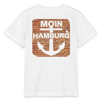 Moin_Hamburg - Stanley/Stella Kinder T-Shirt MINI CREATOR  - Weiß - Vorne - Maike (125cm)