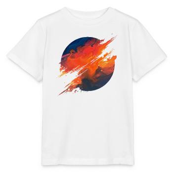 Aurora Ember Abstract Splash - Stanley/Stella Kinder T-Shirt MINI CREATOR  - Weiß - Vorne - Maike (125cm)