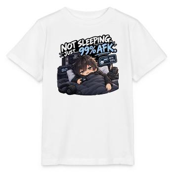 Nicht Schlafen 99% AFK Gamer - Stanley/Stella Kinder T-Shirt MINI CREATOR  - Weiß - Vorne - Maike (125cm)
