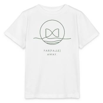 Pasta Lover Geschenk – Weit entfernte Linienzeichnung - Stanley/Stella Kinder T-Shirt MINI CREATOR  - Weiß - Vorne - Maike (125cm)
