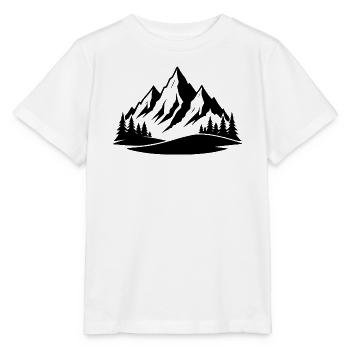 Silhouette des Gebirges - Stanley/Stella Kinder T-Shirt MINI CREATOR  - Weiß - Vorne - Maike (125cm)