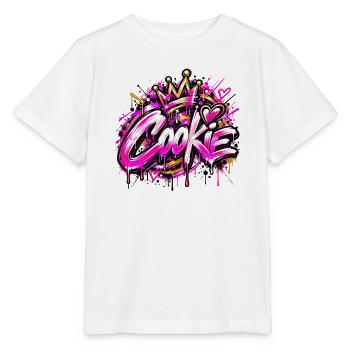 COOKIE – Queen of Street Art! 👑💖 - Stanley/Stella Kinder T-Shirt MINI CREATOR  - Weiß - Vorne - Maike (125cm)