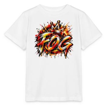 FOG – Street Art trifft auf Musik! 👑🔥 - Stanley/Stella Kinder T-Shirt MINI CREATOR  - Weiß - Vorne - Maike (125cm)