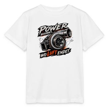 Turbolader - Stanley/Stella Kinder T-Shirt MINI CREATOR  - Weiß - Vorne - Maike (125cm)